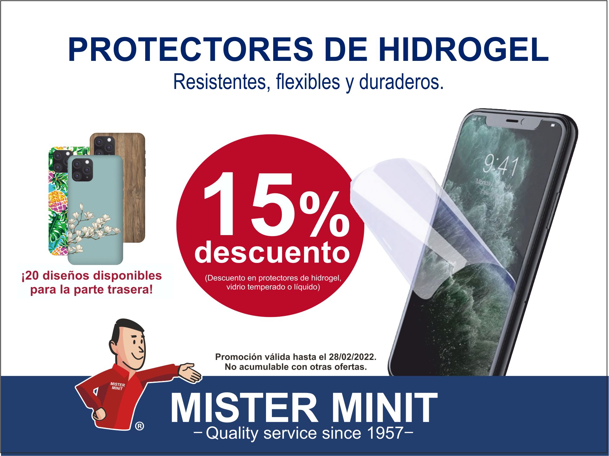 Tus protectores para móviles en Mister Minit.