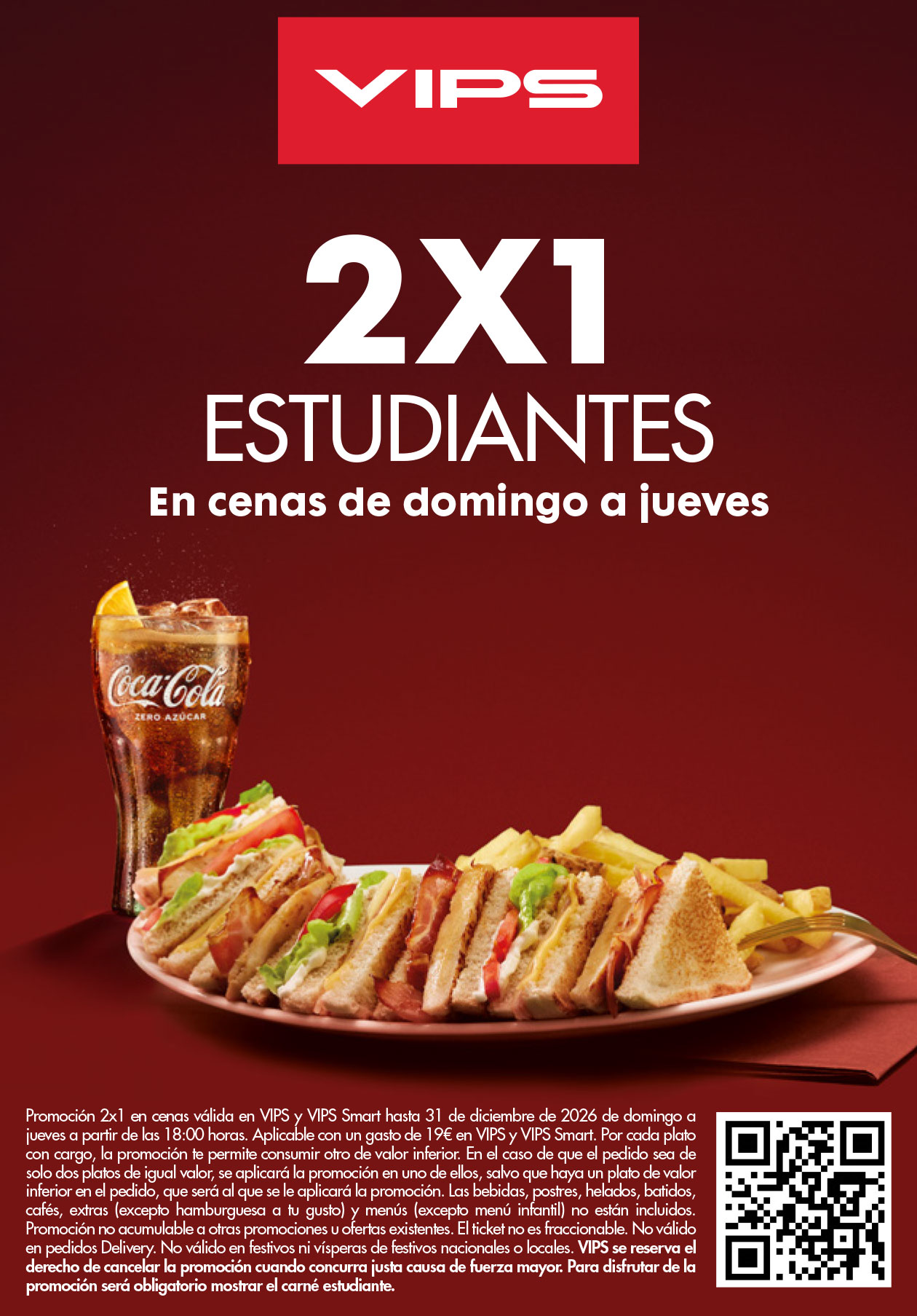 2x1 en cenas