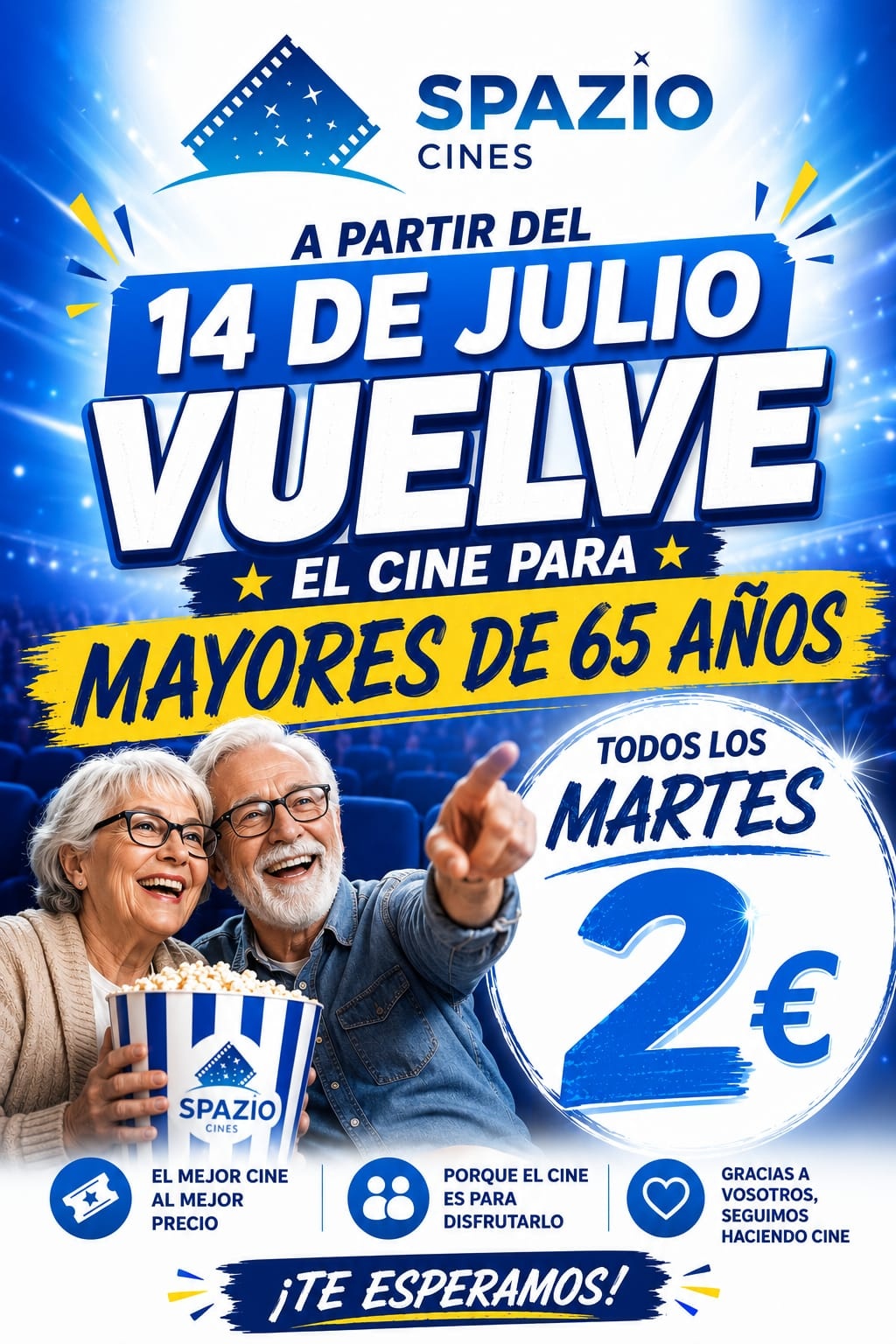 Cine para mayores de 65&euro;