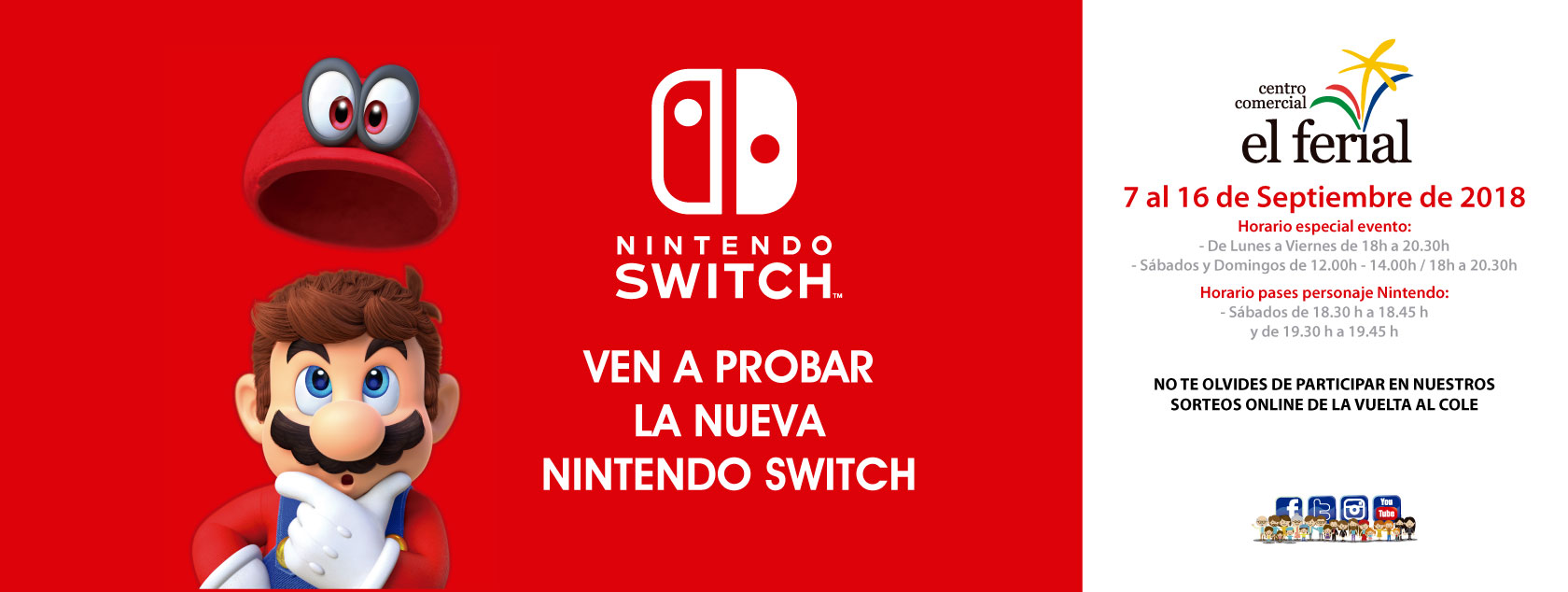 Ven a probar la nueva Nintendo Switch