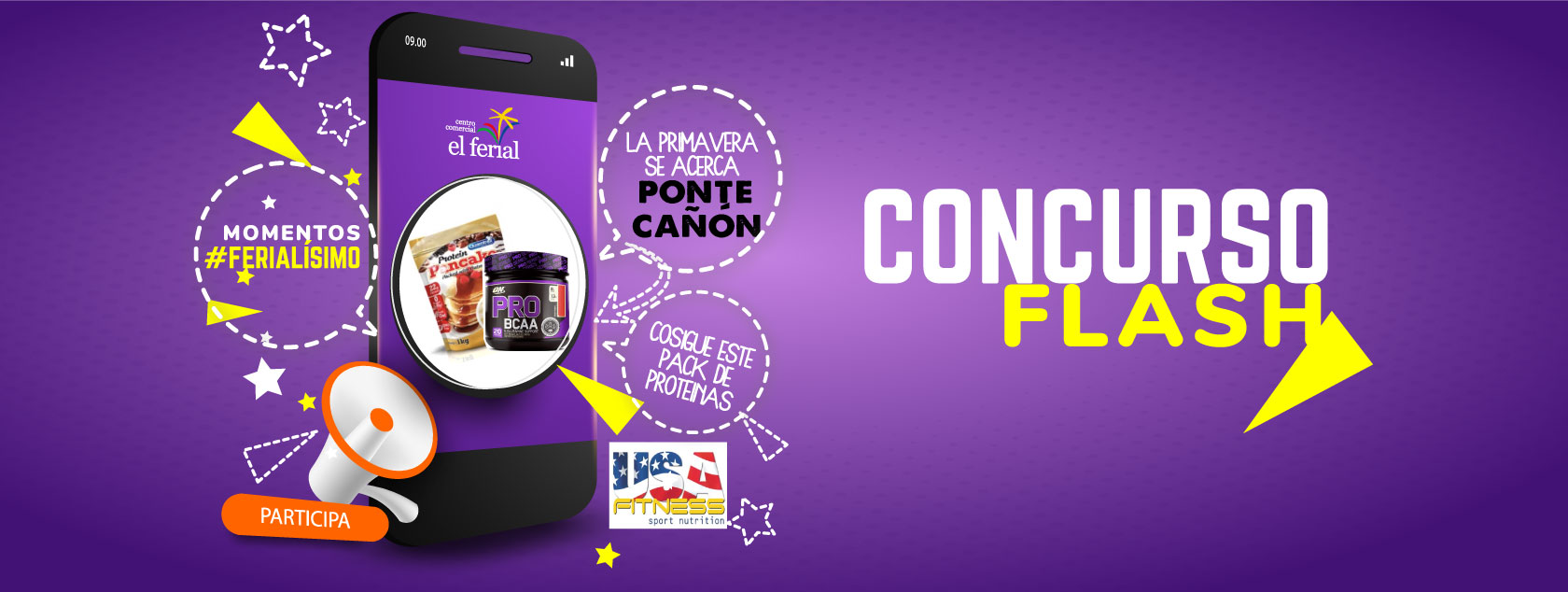 2º Concurso Momentos Ferialísimo. Pack de proteínas de USA Fitness