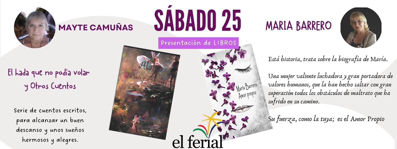 Presentación de libros el 25 de marzo