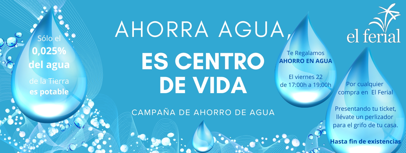 Ahorra agua, es centro de vida