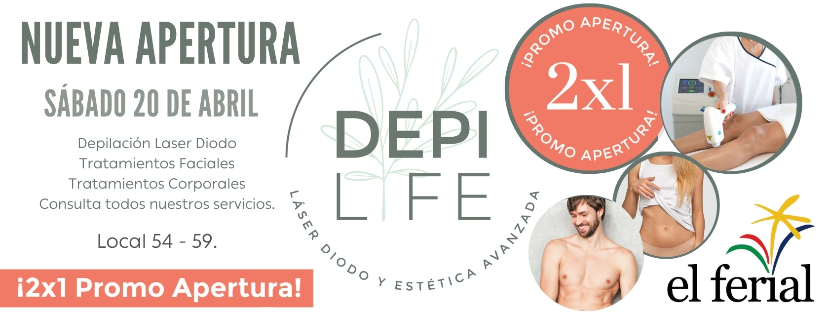 Nueva apertura de Depilife en CC El Ferial