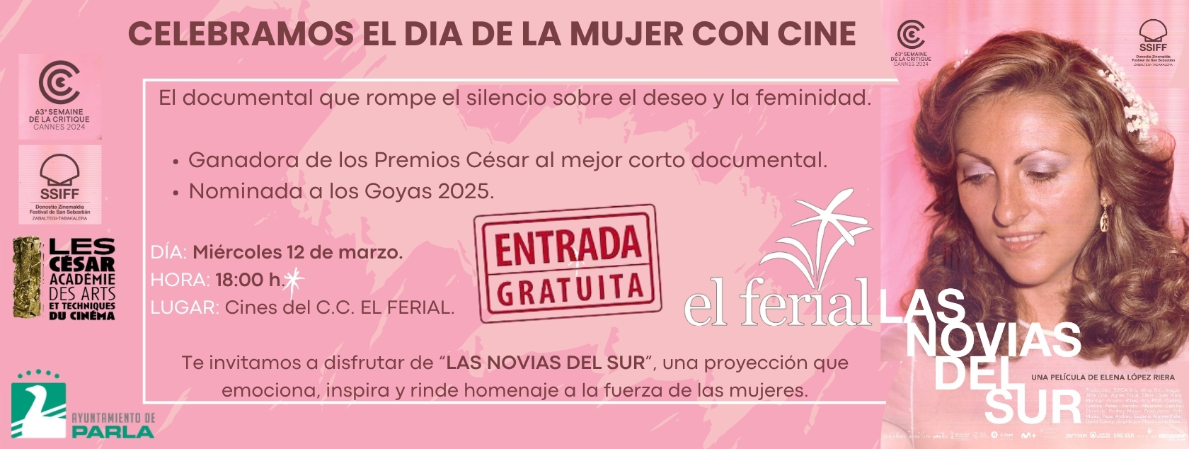 Celebramos el Día de la mujer con cine