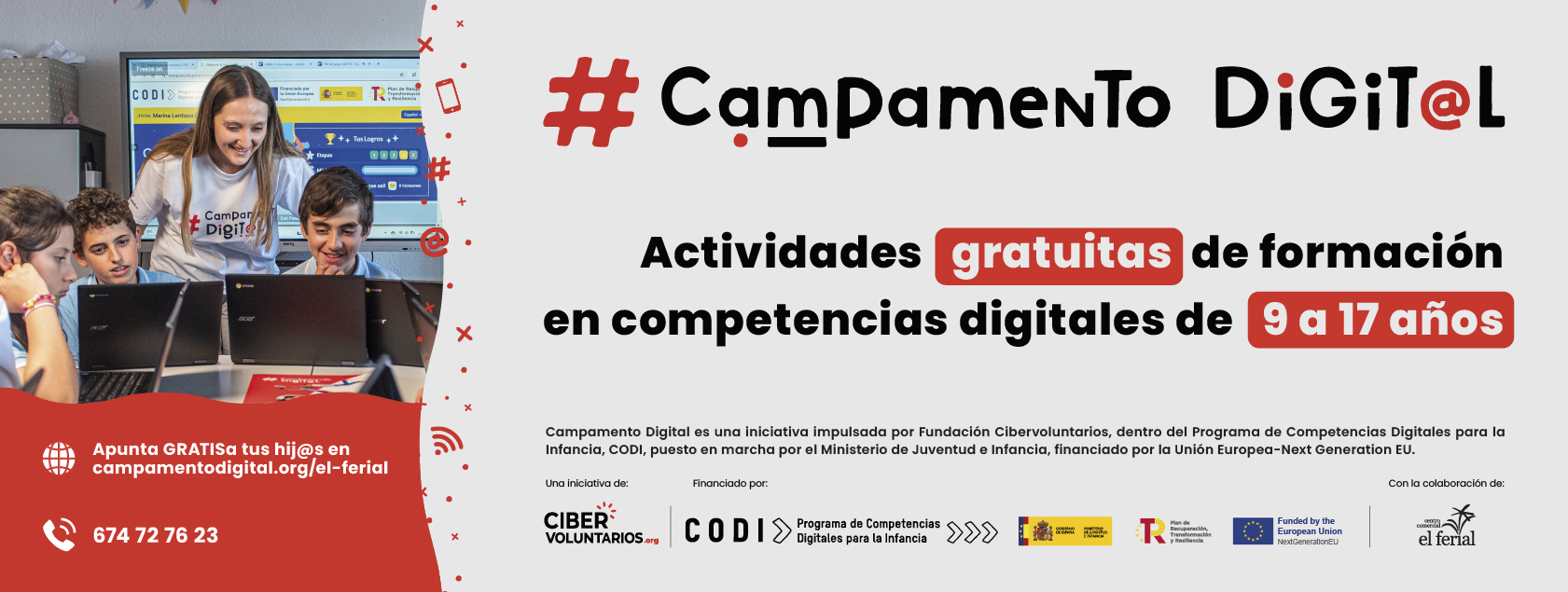 Apunta a tus hijos a Campamento Digital