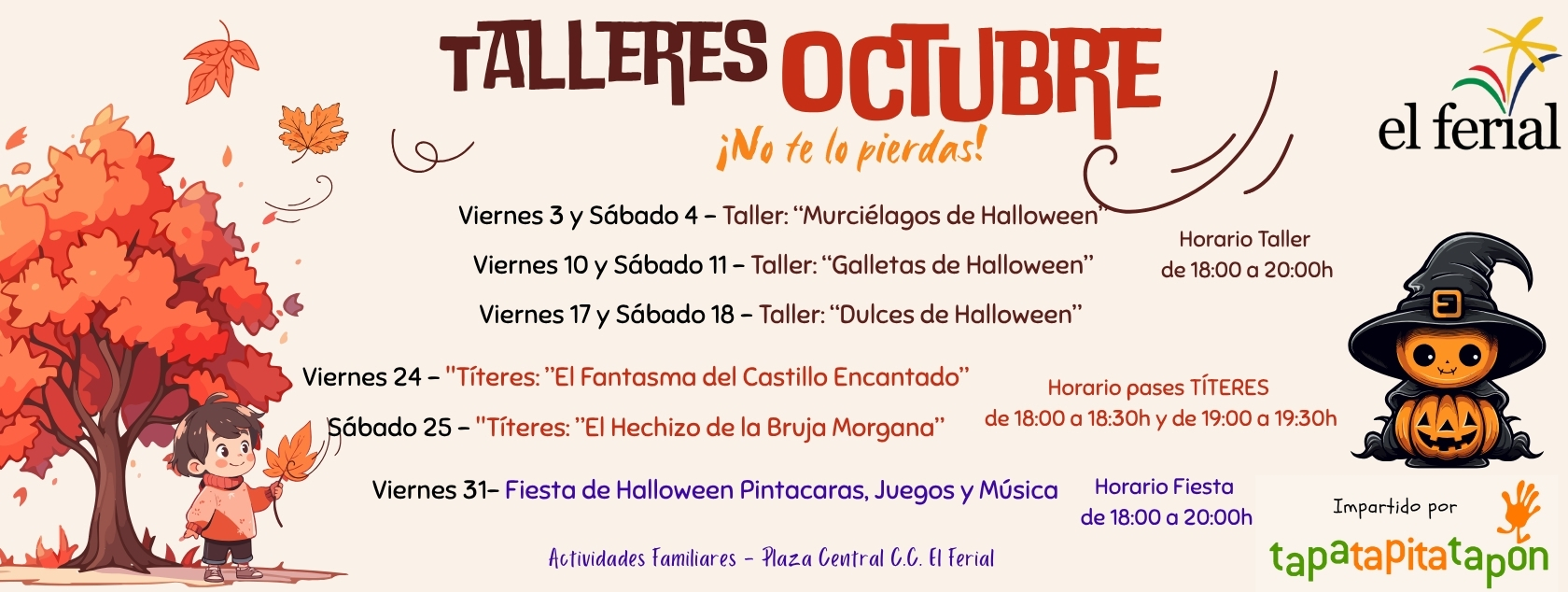 Actividades familiares octubre 2025