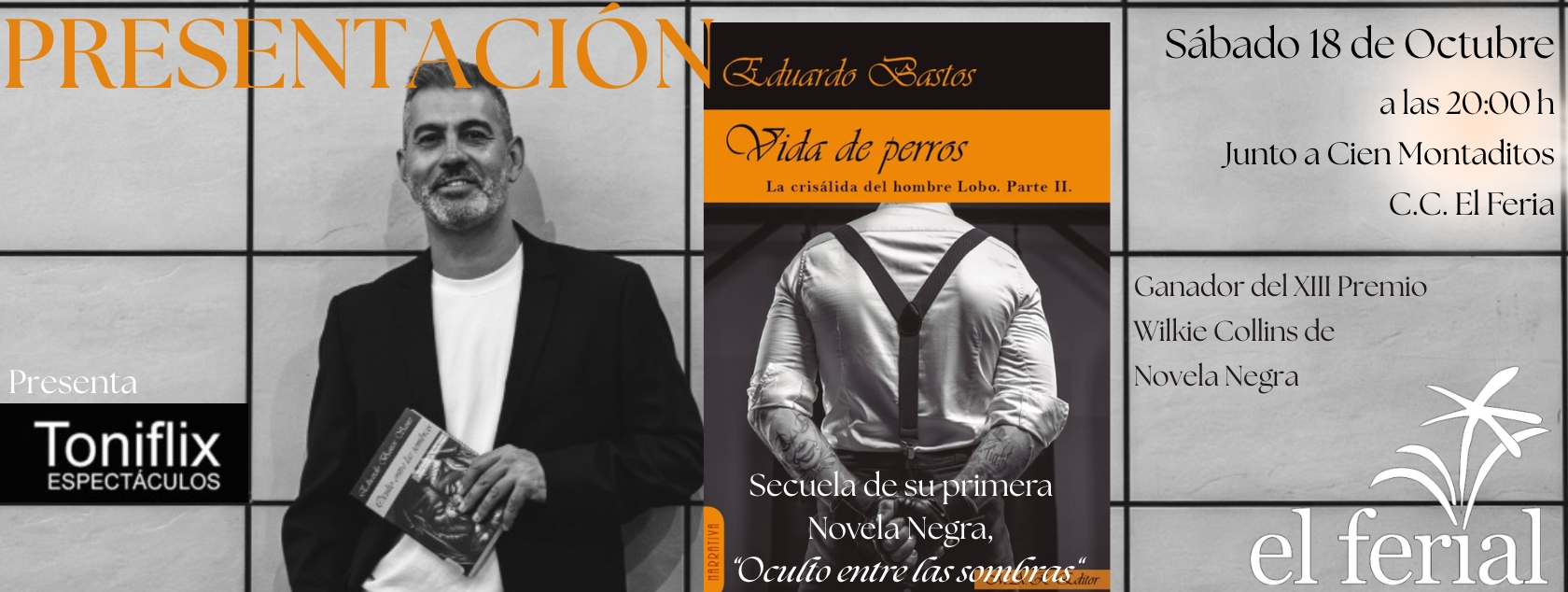 Presentación de la nueva novela negra de Eduardo Bastos