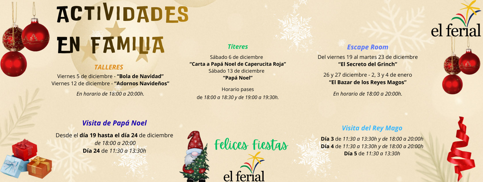 Navidad 2025 en CC El Ferial