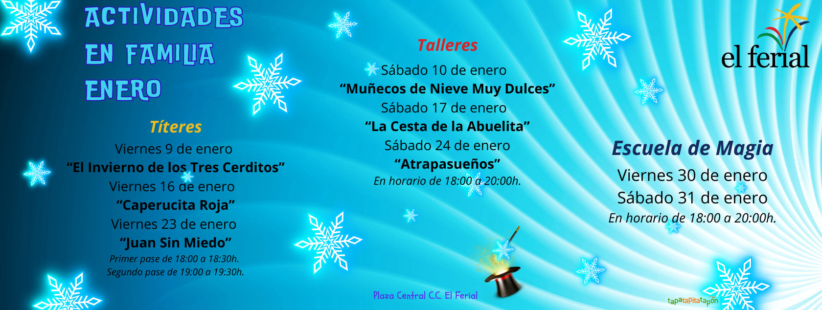 Actividades familiares enero 2026