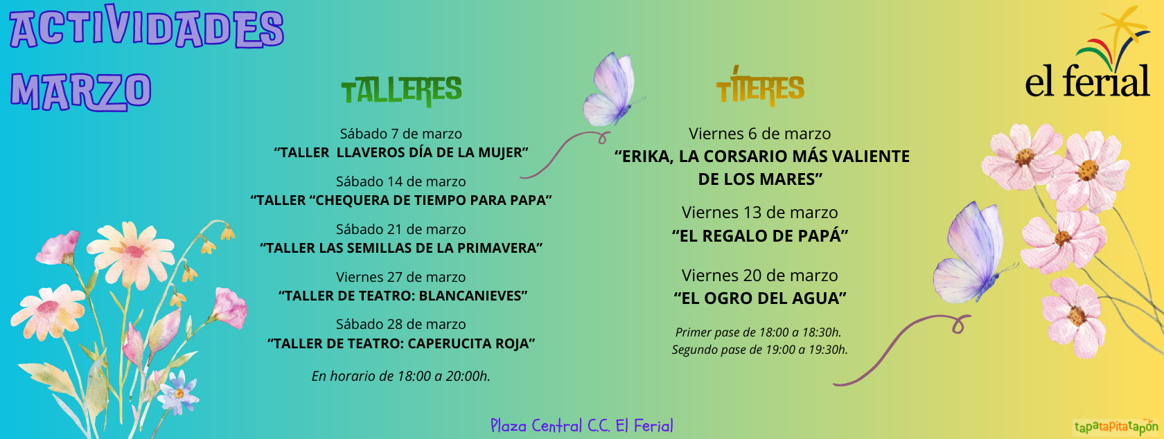 Actividades familiares marzo 2026