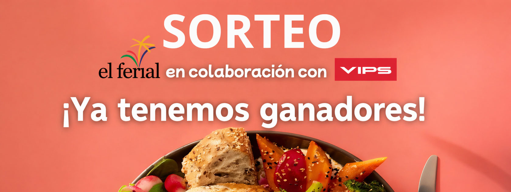 Ganadores del sorteo de 3 menús platos perfectos VIPS