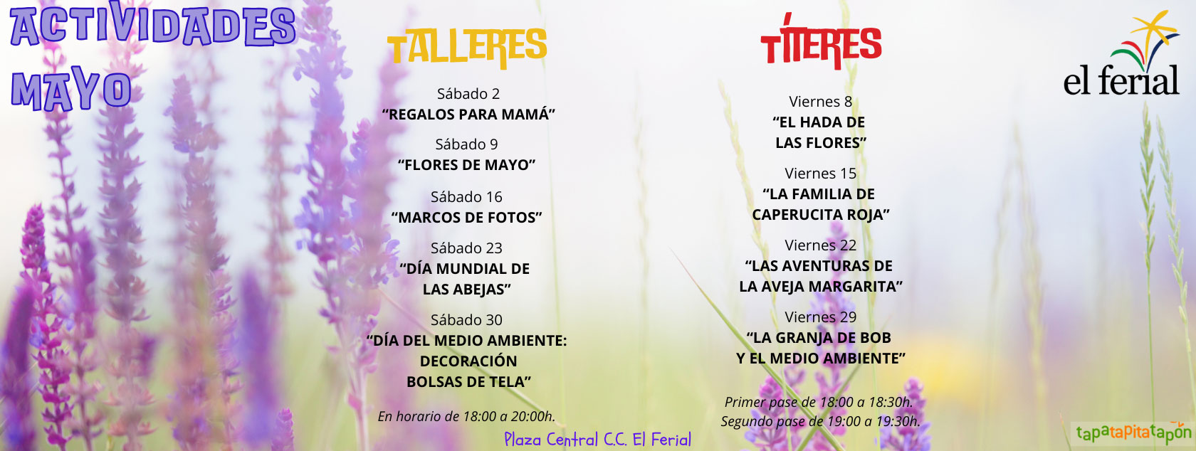 Actividades familiares mayo 2026