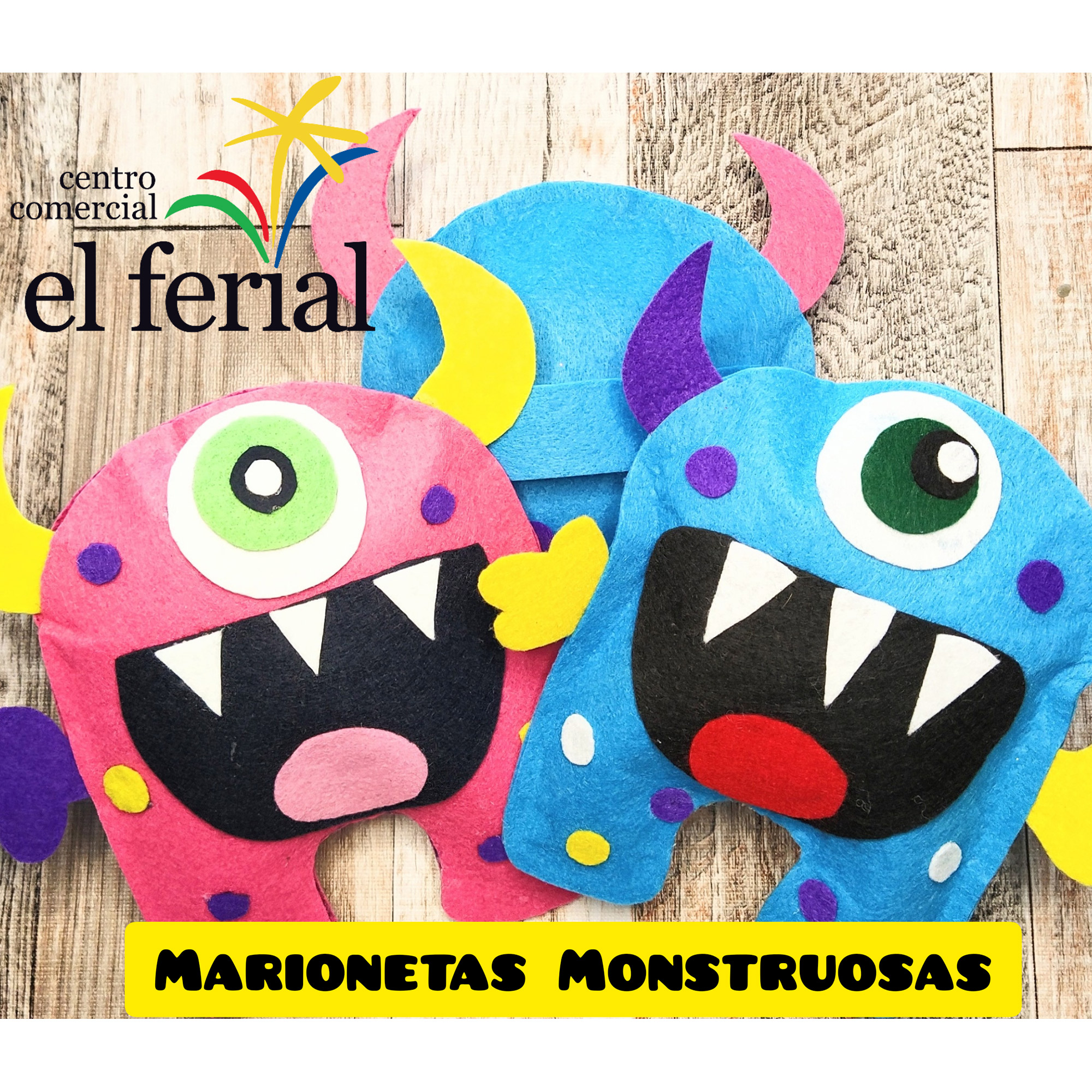 Taller DIY 05/03/2022: Marionetas monstruosas